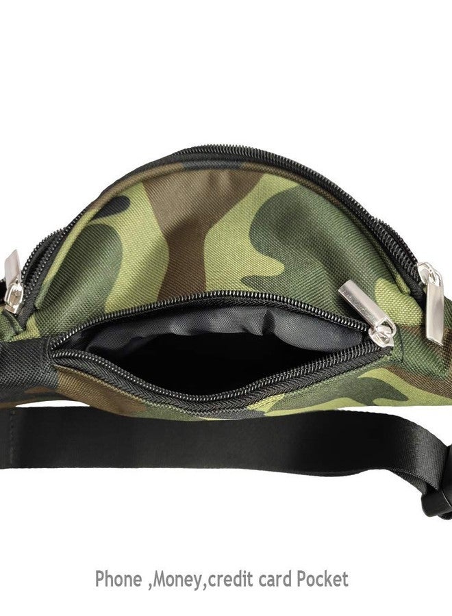 PRINTELLIGENT Military Waist Bag Pack with Adjustable Strap for Outdoor Sports Travel Sport Running (Unisex, Camouflage) - Image 5